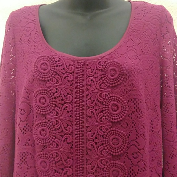 Laundry by Shelli Segal Raspberry Lace Dress - Picture 4 of 8